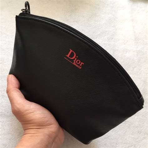 dior makeup pouch black|christian dior cosmetic pouch.